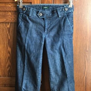 J. Crew Trouser style wide leg jeans